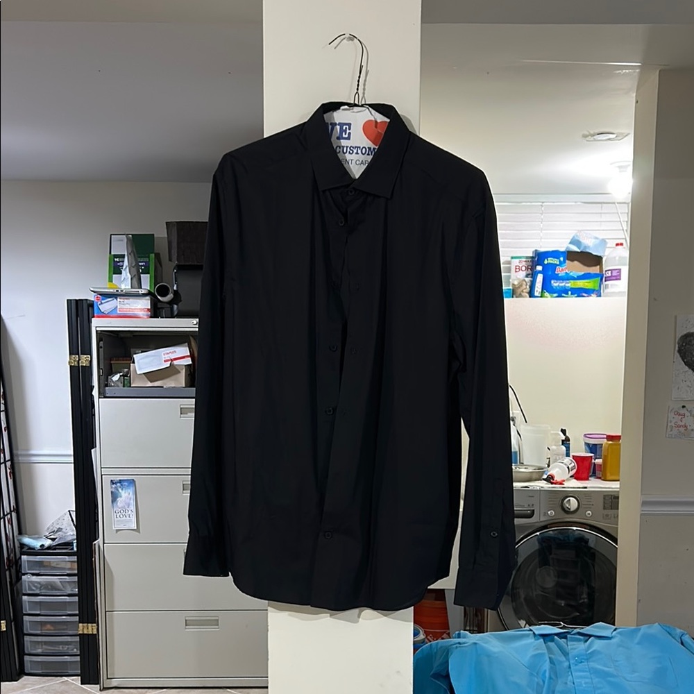 H&M Black Regular Fit Shirt
